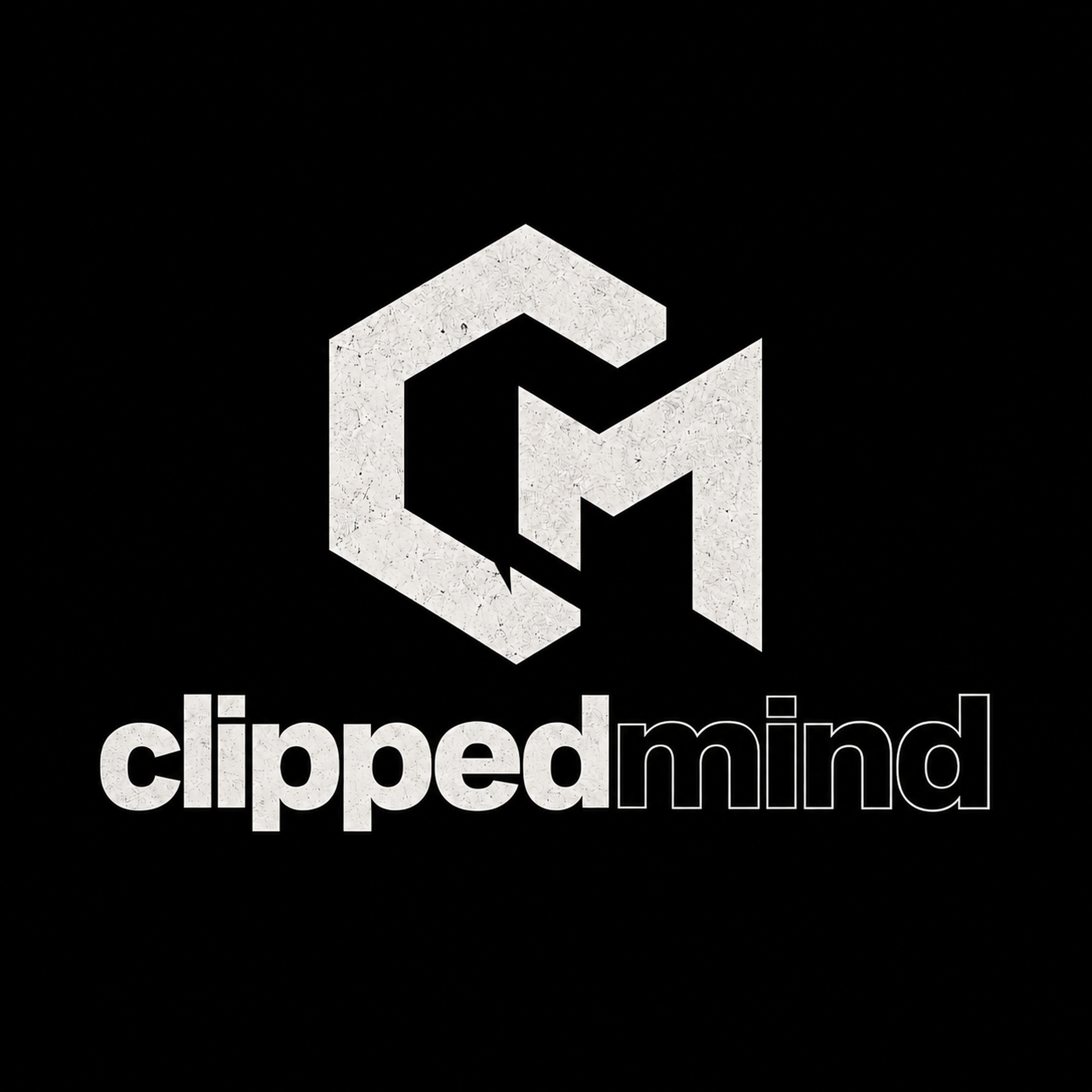 ClippedMind CM monogram and clippedmind wordmark